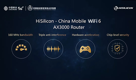 HiSilicon Co-design Custom WiFi 6 Smart Home Router