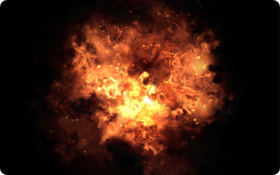 30% to 40% of fire