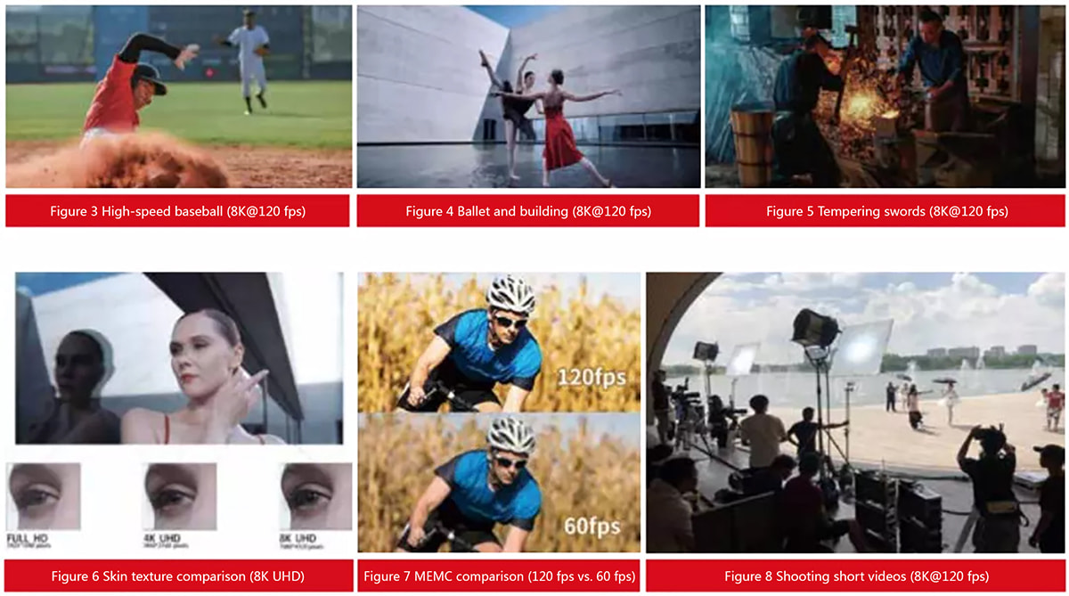 8K@120 fps UHD Videos